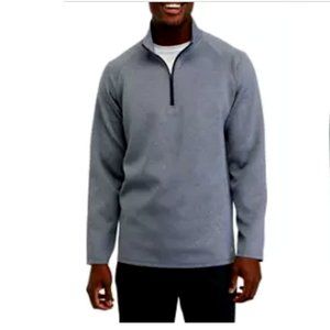 NWT Zelos Evolution Men's Performance 1/4 Zip Pullover in Heather Gray Size XL